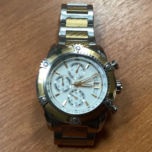 Guess Two Tone Men’s Watch Waterpro Collection Model U18507G1 - Picture 5 of 14